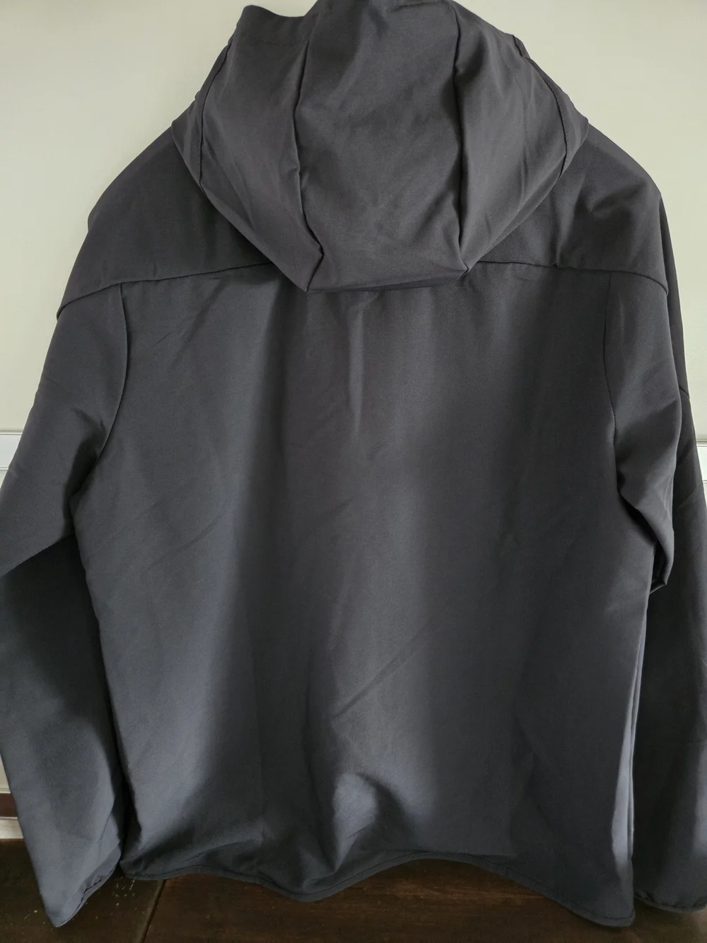 Nike Pro Black Half-Zip Hoodie with Coral Swoosh - Picture 9 of 11